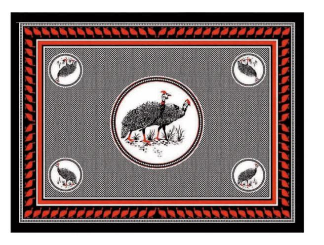 Guinea Fowl Cloth
